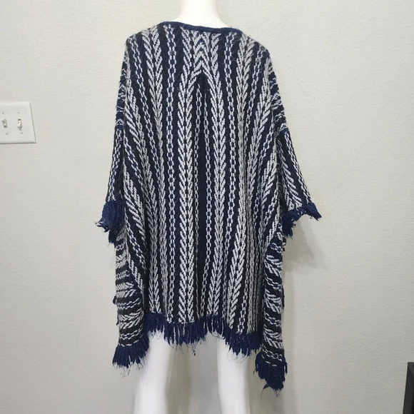 Anthropologie Sleeping On Snow  Blue Cardigan  One Size - Picture 7 of 14